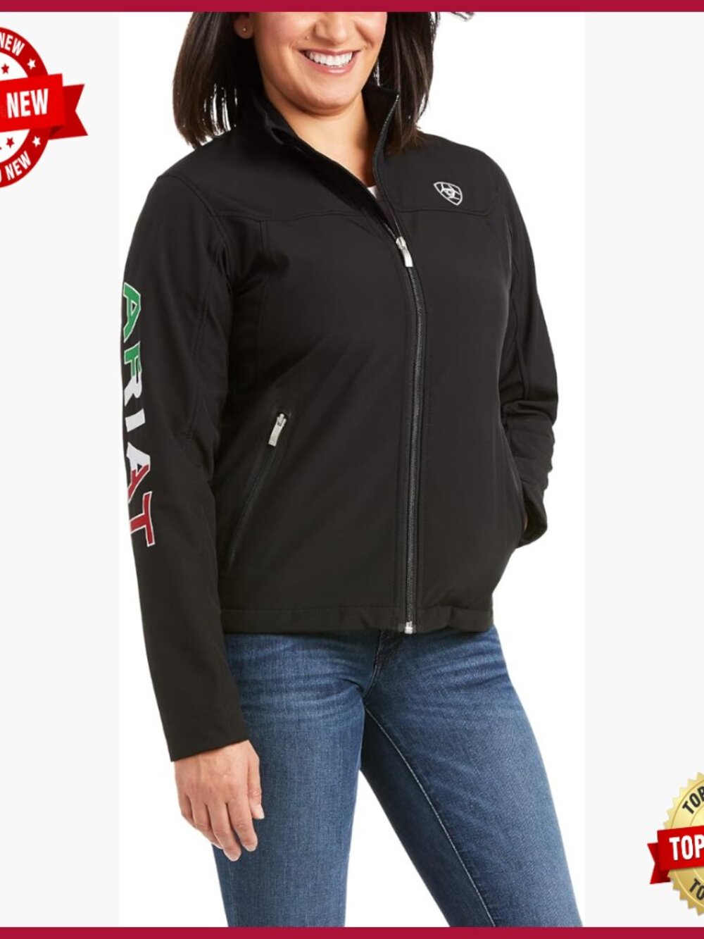 Women's Performance Softshell Jacket, Wind Water Resistant, Fleece Lined